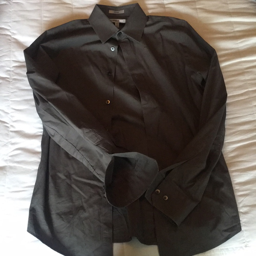 Express 1mx fitted dress shirt